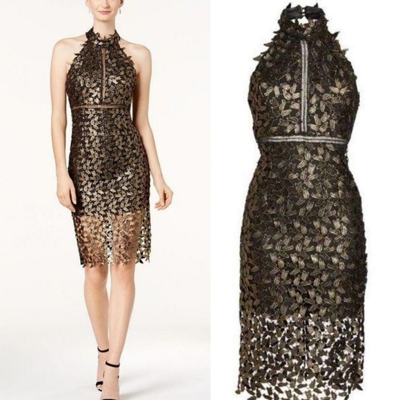 🆕️ Bardot Gemma Halter Sheath Dress - Picture 13 of 13